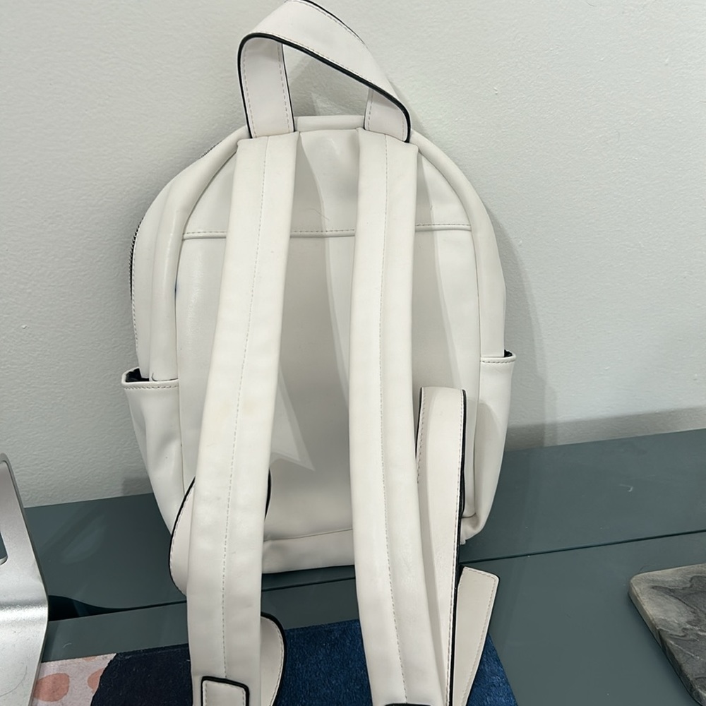 French Connection Perry Small Backpack Solid Whit… - image 5